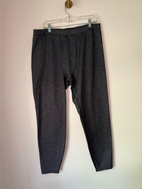 REI Co-op Men’s Midweight Base Layer Bottoms Gray Thermal Leggings size XL